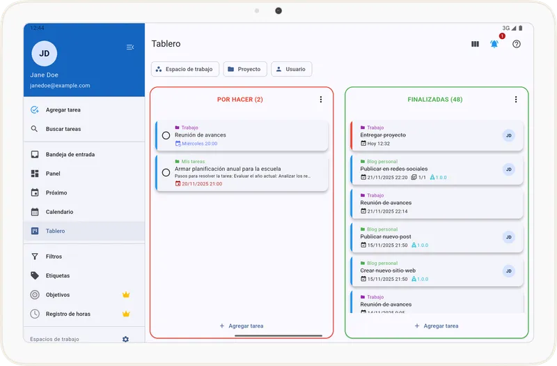 Tablero de tareas