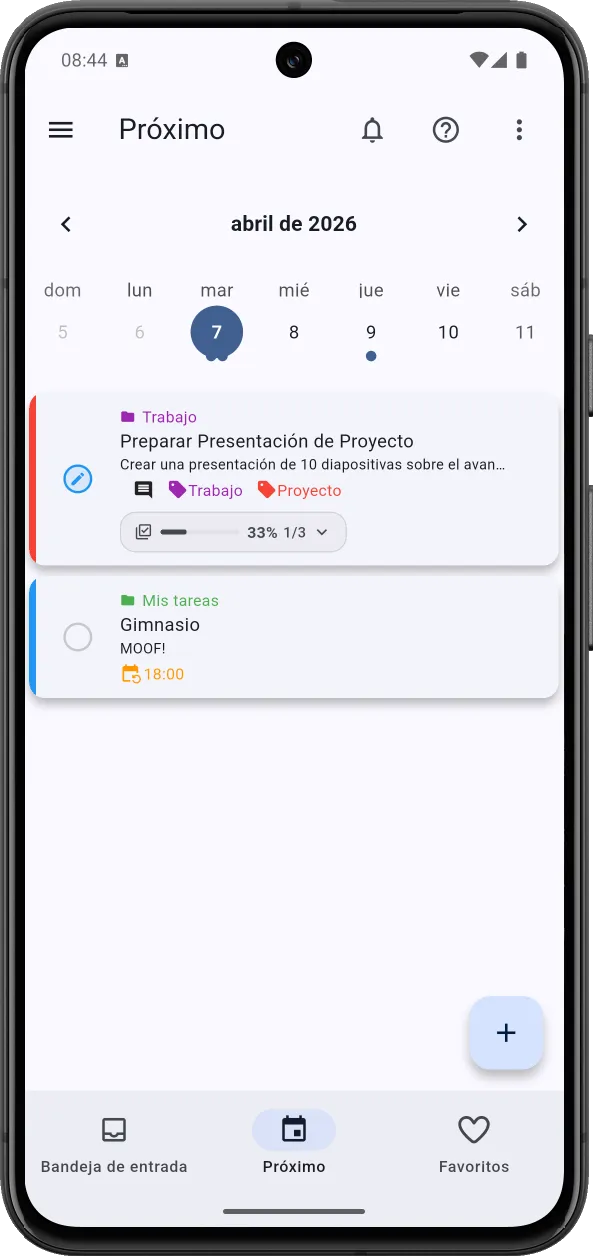 Tarea Cero en modo claro